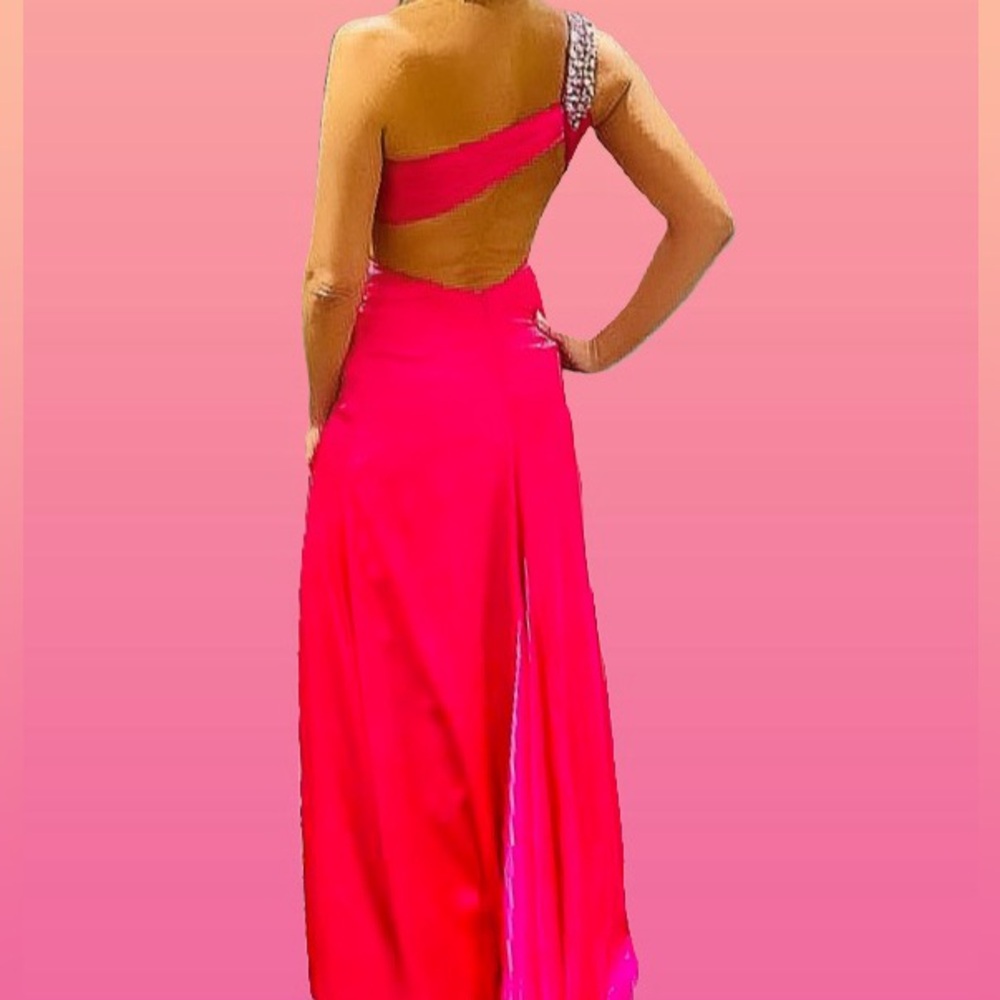 Tony Bowls One Shoulder Pink Dress